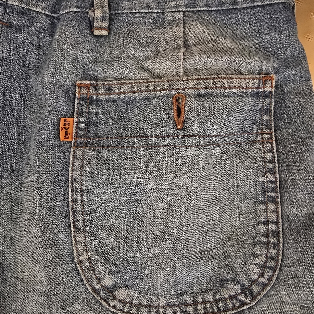 Vintage Orange Tab Pantaleta Levis Trouser Style Wide Leg 32
